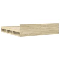 Bedframe met lades bewerkt hout sonoma eikenkleurig 180x200 cm - thumbnail