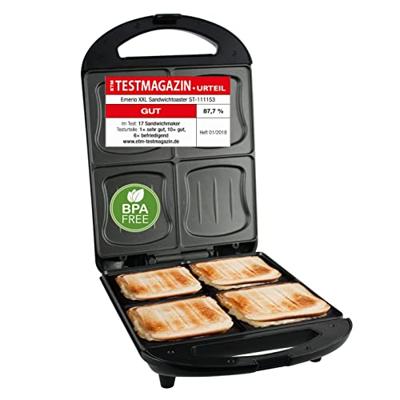 Emerio ST-111153 Tosti apparaat Zwart - thumbnail