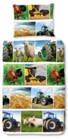 Good Morning Kinderdekbedovertrek "tractor" - Multi - (140x200 cm) - Katoen - thumbnail