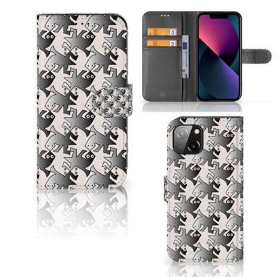 Apple iPhone 13 | Telefoonhoesje | Met pasjeshouder | Salamander Grey