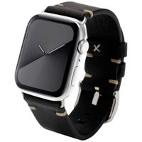 JT Berlin Watchband Alex II Vintage Horlogeband 42 mm, 44 mm, 45 mm, 46 mm M Zwart, RVS Watch Series 1, Watch Series 2, Watch Series 3, Watch Series 4, Watch - thumbnail