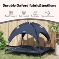 VidaXL Hondenbed marineblauw 90 x 81 x 80,5 cm staal - thumbnail