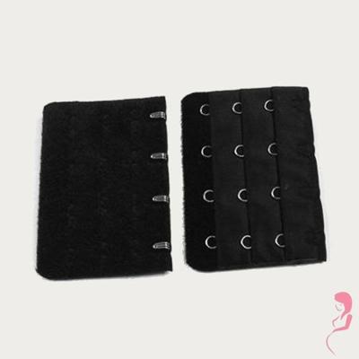 Op en Top Zwanger bh Verlenger 4 Haaks Zwart (per stuk)