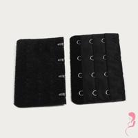 Op en Top Zwanger bh Verlenger 4 Haaks Zwart (per stuk) - thumbnail