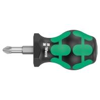 Wera 355 PZ Stubby 05008854001 Kruiskop schroevendraaier PZ 2 Koplengte: 25 mm - thumbnail