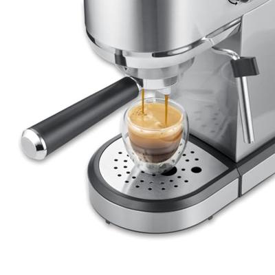 Severin KA 5997 Espressomachine met filterhouder Chroom (geborsteld), Zwart 1350 W Met melkopschuimer