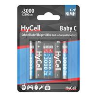 HyCell Oplaadbare batterij batterij baby C type 3000mAh NiMH zonder geheugeneffect 2-pack foto batterij digitale camera speelgoed accu - thumbnail