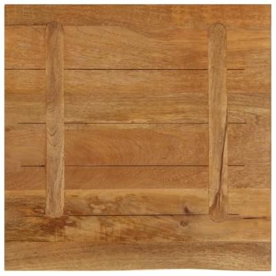 Tafelblad met natuurlijke rand 60x60x2,5 cm massief mangohout