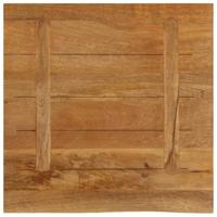 Tafelblad met natuurlijke rand 80x80x2,5 cm massief mangohout - thumbnail