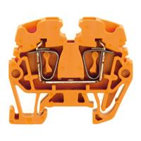 Weidmüller 1704370000 Doorgangsserieklem Spanveer Oranje 100 stuk(s)