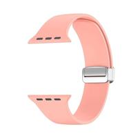 Siliconen bandje - Folding Buckle - Roze - Geschikt voor Apple Watch 38mm / 40mm / 41mm / 42mm - thumbnail