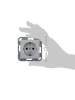 Jung A1520AL Wandcontactdoos Inzetstuk 1-voudig Aluminium 1 stuk(s) - thumbnail