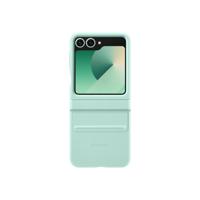 Samsung Vegan Leather Case voor Flip 6 Telefoonhoesje Groen - thumbnail