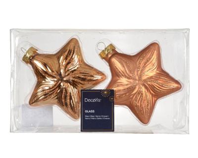 Ster glas L9,8b4h10 cm brandy 2 st Decoris - Decoris Ster glas L9,8b4h10 cm brandy 2 st Decoris - Decoris