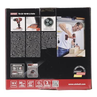 Einhell Power X-Change TE-CD 18/40 Li-Solo 4513925 Accu-schroefboormachine 18 V Li-ion Zonder accu Einhell Power X-Change TE-CD 18/40 Li-Solo 4513925 Accu-schroefboormachine 18 V Li-ion Zonder accu