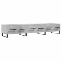 Tv-meubel 150x36x30 cm bewerkt hout betongrijs - thumbnail