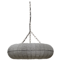 PTMD Hanglamp 'Lize', Glas, 51 x 17cm, kleur Transparant - thumbnail