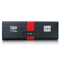 Platenspeler met Bluetooth®-ontvangst en ingebouwde luidsprekers Zwart / Rood - thumbnail