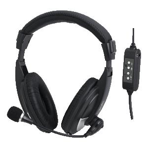 LogiLink HS0019 Bedraad Zwart