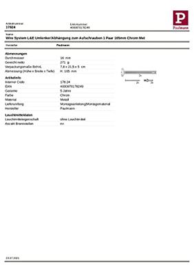 Paulmann 17824 12V-kabelsysteemcomponenten Afbuiger Set van 2 stuks Chroom Paulmann 17824 12V-kabelsysteemcomponenten Afbuiger Set van 2 stuks Chroom