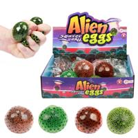 Toi-Toys Knijpbal alien ei met waterparels - thumbnail