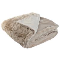 Deken Home ESPRIT Beige 220 x 240 x 1 cm - thumbnail