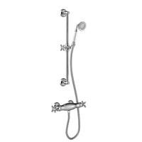 Douchekraan Tres Clasic Thermostatisch Set Incl. Glijstang en Handdouche Chroom Tres - thumbnail