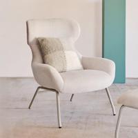 Kave Home Belina fauteuil chenille Beige - thumbnail