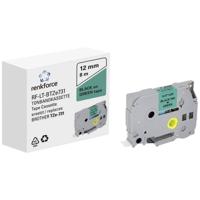 Labeltape Renkforce RF-LT-BTZe731 Compatibel vervangt Brother TZe-731 12 mm Tapekleur: Groen Tekstkleur: Zwart 8 m - thumbnail