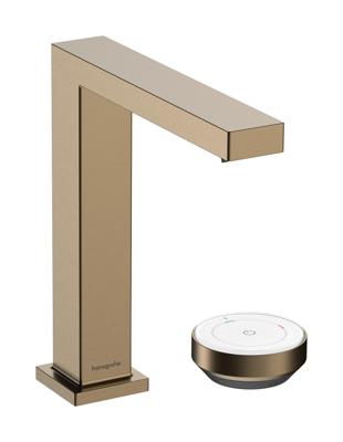 Hansgrohe Tecturis E 2-gats wastafelkraan 150 CoolStart met waste, Brushed Bronze Hansgrohe Tecturis E 2-gats wastafelkraan 150 CoolStart met waste, Brushed Bronze