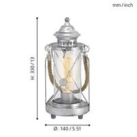 Eglo TafellampBradford antiek zilver - 49284 - thumbnail
