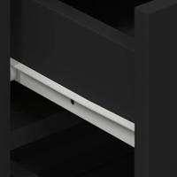 Dressoir met lade Zwart 120 x 36 x 69 cm Bewerkt hout - thumbnail
