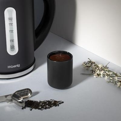 Waterkoker H.Koenig BOE52 2200 W Zwart Roestvrij staal 2200 W 1,7 L 1,7 L