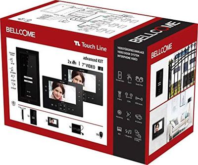 Bellcome Advanced 7 Video-Kit 2 Familie Complete set voor Video-deurintercom Kabelgebonden 14-delig Zwart Bellcome Advanced 7 Video-Kit 2 Familie Complete set voor Video-deurintercom Kabelgebonden 14-delig Zwart