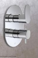 Hot Bath Friendo 009 Inbouw thermostaat met twee-weg omstel Chroom - thumbnail