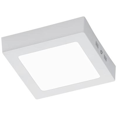 LED Plafondlamp 12W - Warm Wit 3000K - Vierkant Mat Wit Aluminium