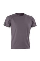 Spiro RT287 Impact Aircool Performance Tee - Grey - M - thumbnail