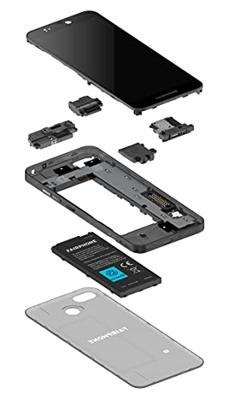 Fairphone 3 Dual SIM 64 GB, modulaire smartphone met repareerbaar design 001-0000-000100-0001, Single, Zwart, 5,65 inch
