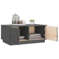 Salontafel 80x50x35 cm massief grenenhout grijs - thumbnail