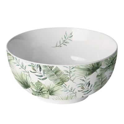 Ambiente Schaal Jungle leaves white