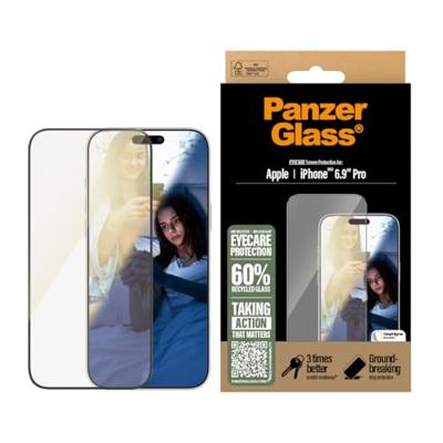 PanzerGlass Eyecare 2868 Screenprotector (glas) Apple iPhone 16 Pro Max 1 stuk(s) Anti-vingerafdruk, Krasvast