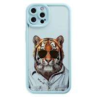 iPhone 12 Pro blauwe case - Tijger wild - thumbnail