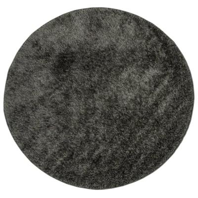 Vloerkleed hoogpolig glanzend 80 cm antracietkleurig - thumbnail