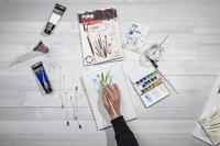 Tekenblok Clairefontaine Paint On A5 glad 25 vel 250gr wit - thumbnail