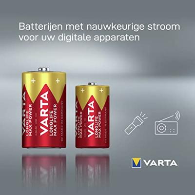 Varta MAX TECH 2x Alkaline C Wegwerpbatterij