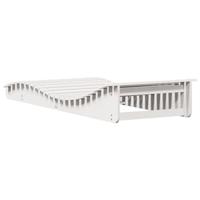 Ligbed 205x80x31,5 cm massief grenenhout wit - thumbnail