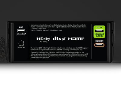 VIZIO 5.1.2 Elevate Sound Bar met Dolby Atmos, 13 luidsprekers, draadloze subwoofer, Alexa - 2023-model, zwart