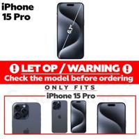 Lunso - iPhone 15 Pro - Hoesje Flexibel silicone Backcover - Donkerblauw - thumbnail