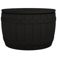 Tuinbox 3-in-1 polypropeen zwart - thumbnail