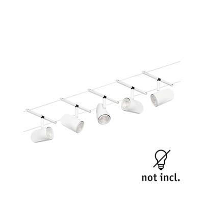 Paulmann Cup 94467 Kabelbasissysteem GU5.3 Wit (mat), Chroom Paulmann Cup 94467 Kabelbasissysteem GU5.3 Wit (mat), Chroom